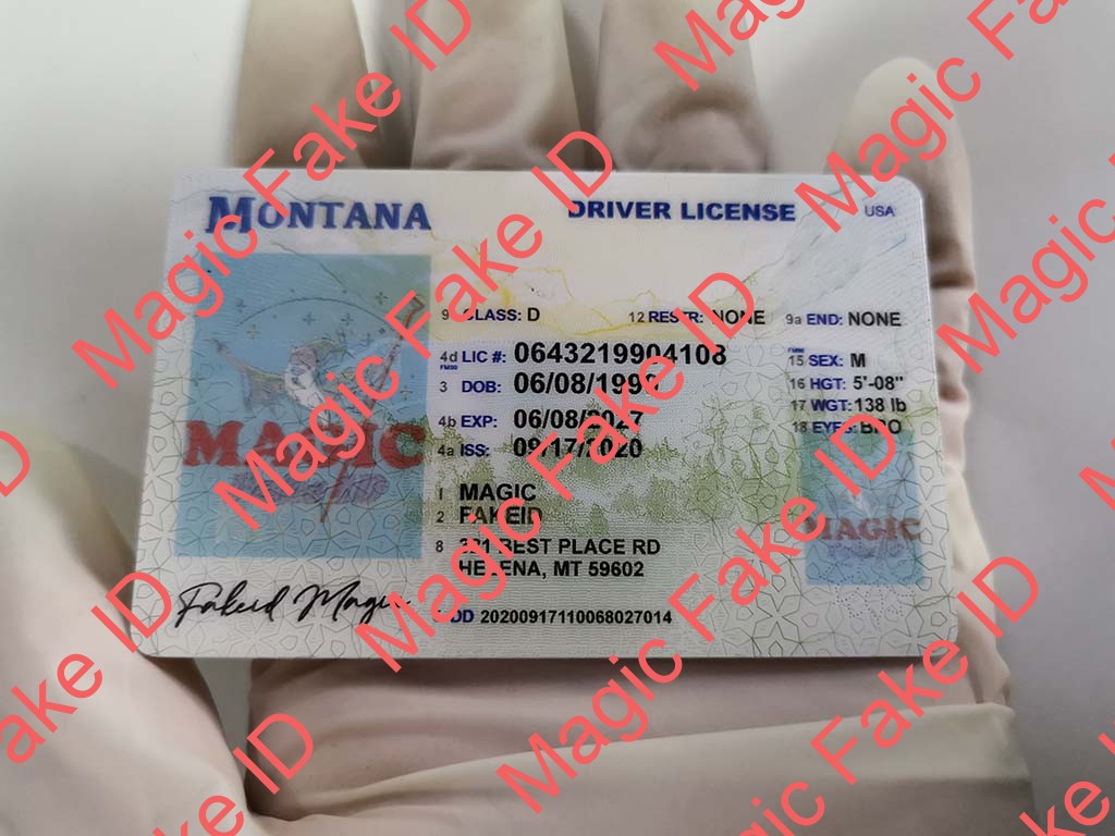 Montana Driver License - Magic Fake IDs | Scannable Fake IDS