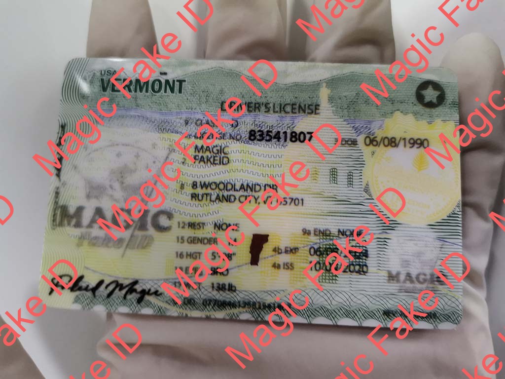 Vermont Driver License - Vermont fake id