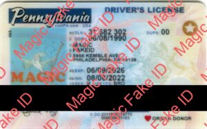 New Pennsylvania Driver License Polycarbonate - Magic Fake IDs