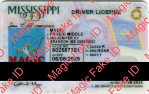 New Mississippi Driver License 2023 Polycarbonate - Magic Fake IDs